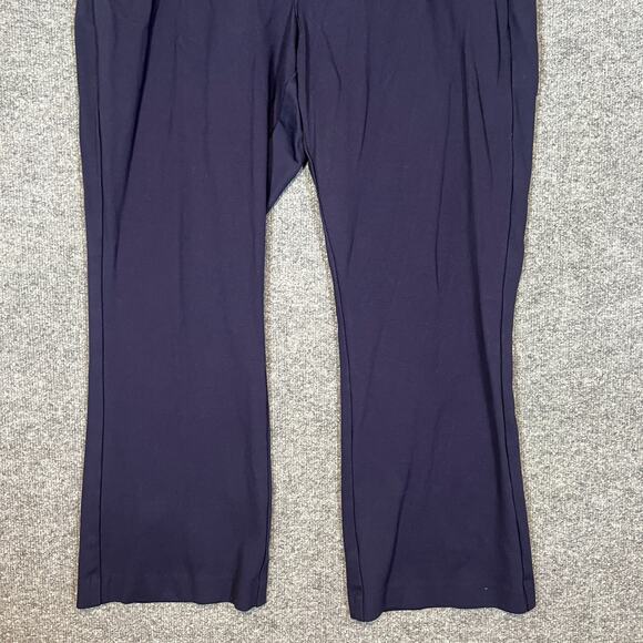 Studio By Torrid Pants Womens 22 Blue Stretch Pull On Flare Leg Chinos Plus Size - Picture 2 of 9